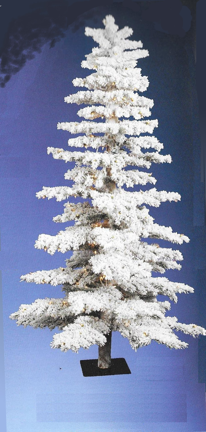 Flocked Idaho Spruce