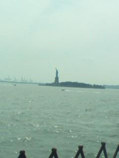 Liberty Island from Staten Island Ferry