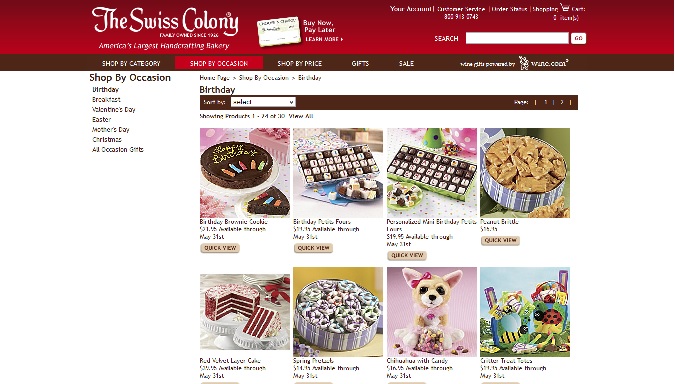 The Swiss Coloney shopping screenshot