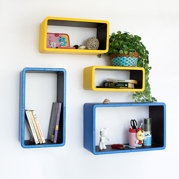 Rounded Blocks Wall Shelves