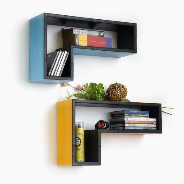 Block Shape Wall Shelves